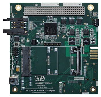 PCI-104 to Mini-PCIe Card Adapter