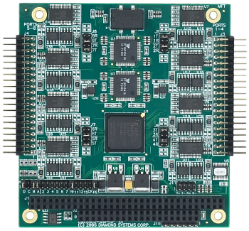 Emerald-MM-8PL. 8-Channel, Software Programmable PC/104 Serial Port Module
