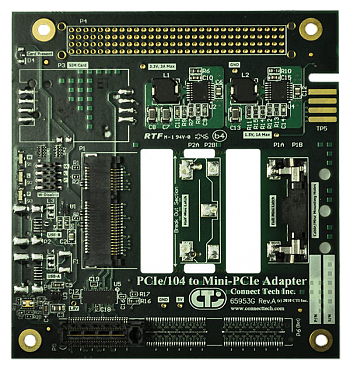 ADG028. PCIe/104 to Single Mini-PCIe Card Adapter