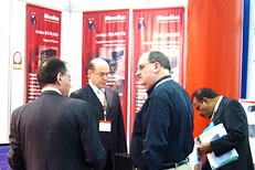 Industry professionals attending the show