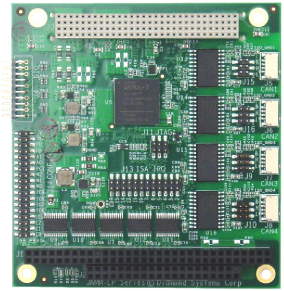 JANUS-MM-4LP 2- or 4-Port PC/104-Plus CAN I/O Module Targets Rugged Networked Applications