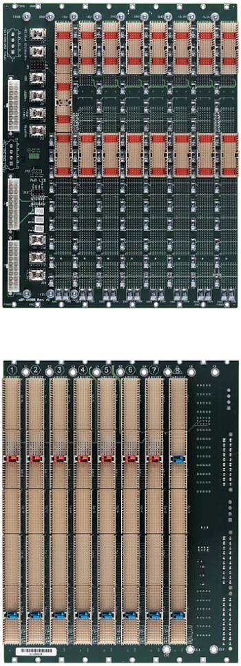 cBP-6408R. 8-slot 64-bit 6U CompactPCI Backplane