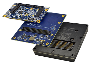 Mimic - shown integrated with Connect Tech’s Astro Jetson TX2/TX2i Carrier Board (top) and Jetson AGX Xavier module (bottom)